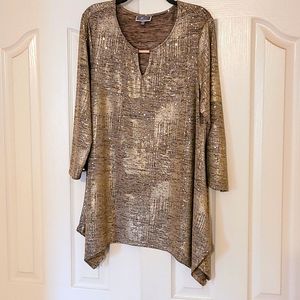 Glitter tunic top